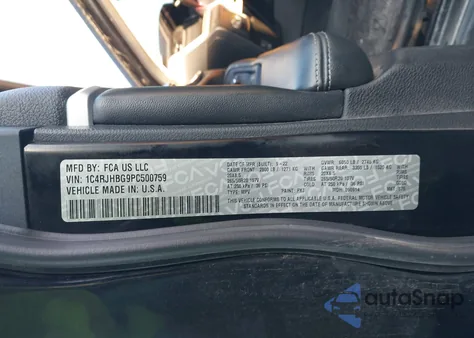 2023 Jeep Grand Cherokee Limited 4X4 from USA, damaged, VIN 1C4RJHBG9PC500759